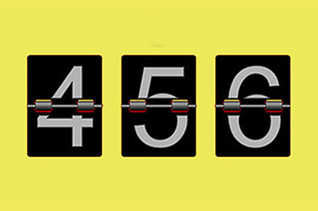 the numbers 456