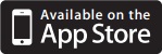 Black button with Apple logo and the words "Download on the App Store"