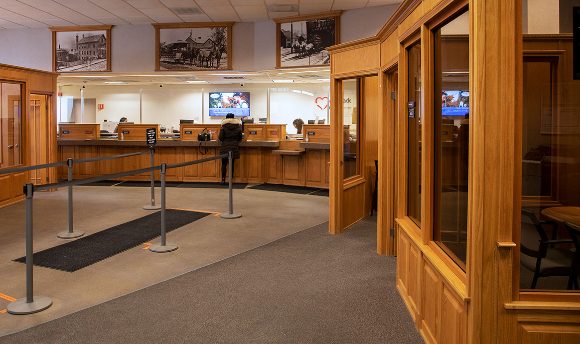 Interior view of MVCU's Haverhill Branch