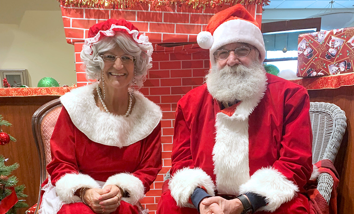 Santa and Mrs. Claus at Bridgewater Credit Union