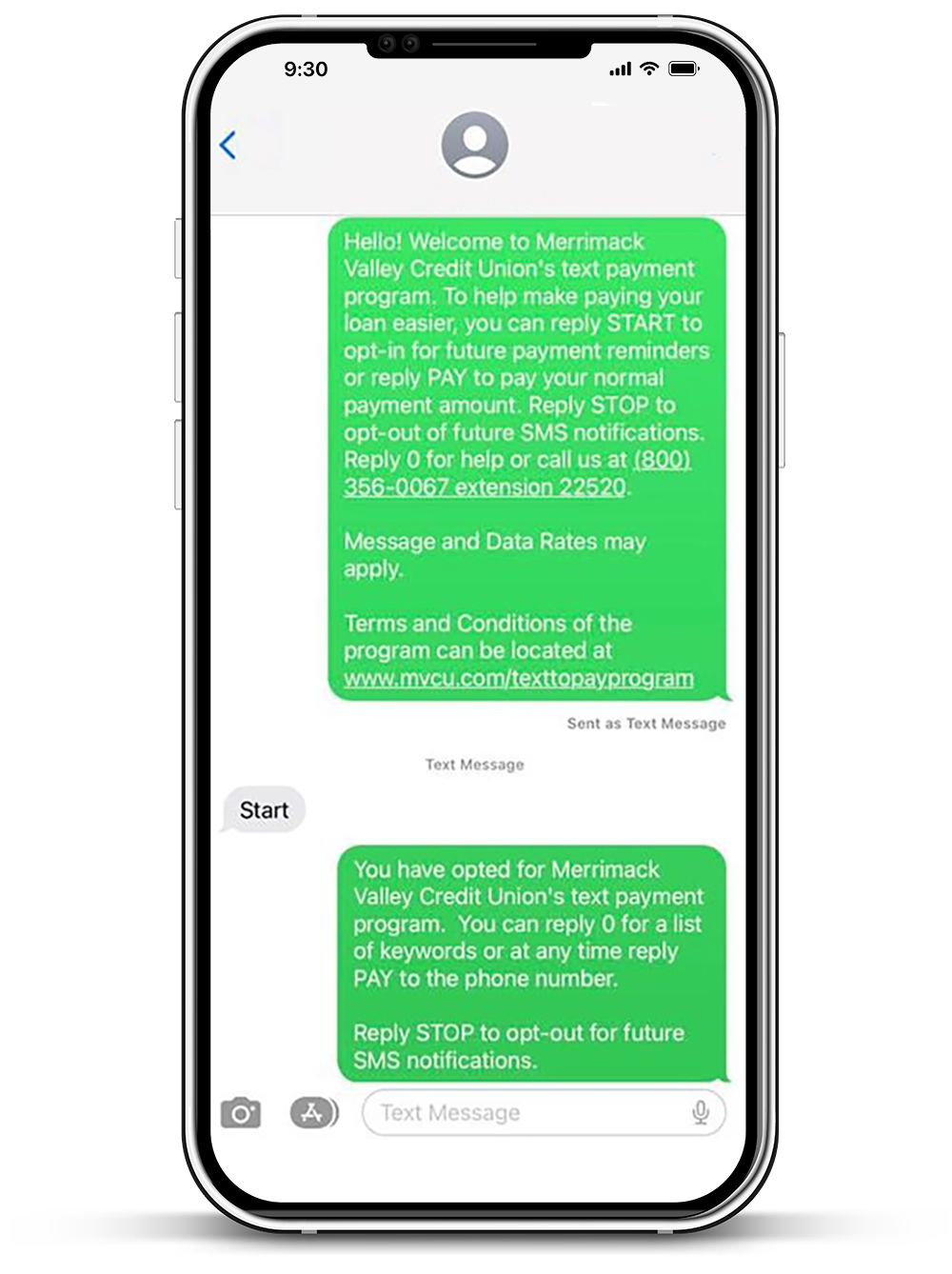 Text to Pay Opt In